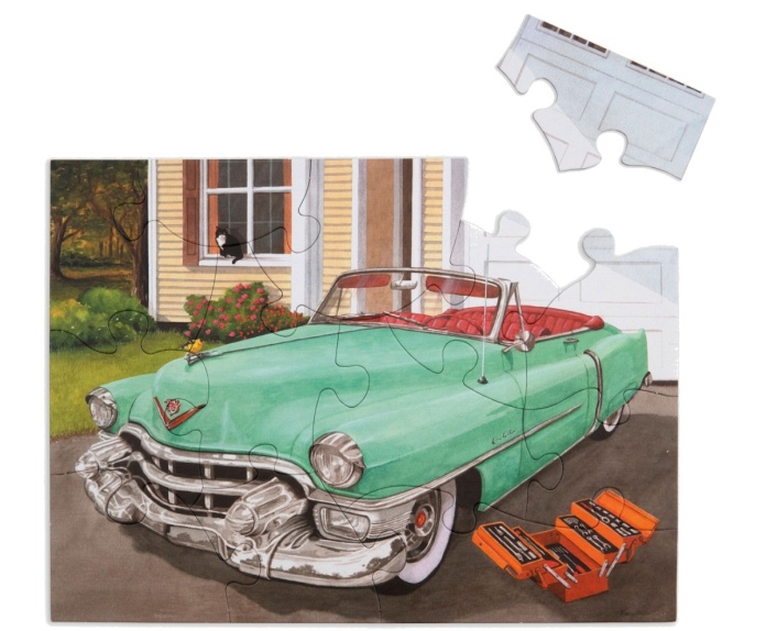 Duże puzzle dla osób z chorobą Alzheimera klasyczny samochód